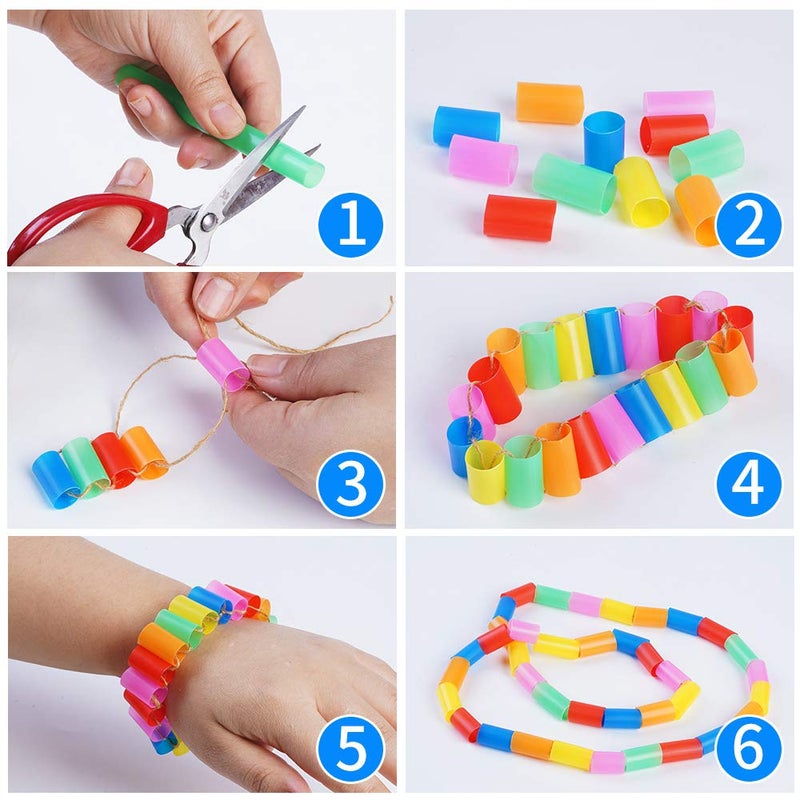 CVNDKN 200 Pcs Jumbo Smoothie Straws,Colorful Disposable Wide-mouthed Large Straw. - Image 5